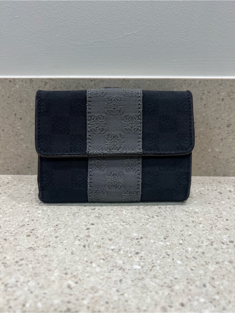 Loewe Denim Anagram Compact Wallet - Picture 2 of 13
